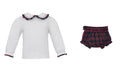 Holiday Plaid Bloomer Set