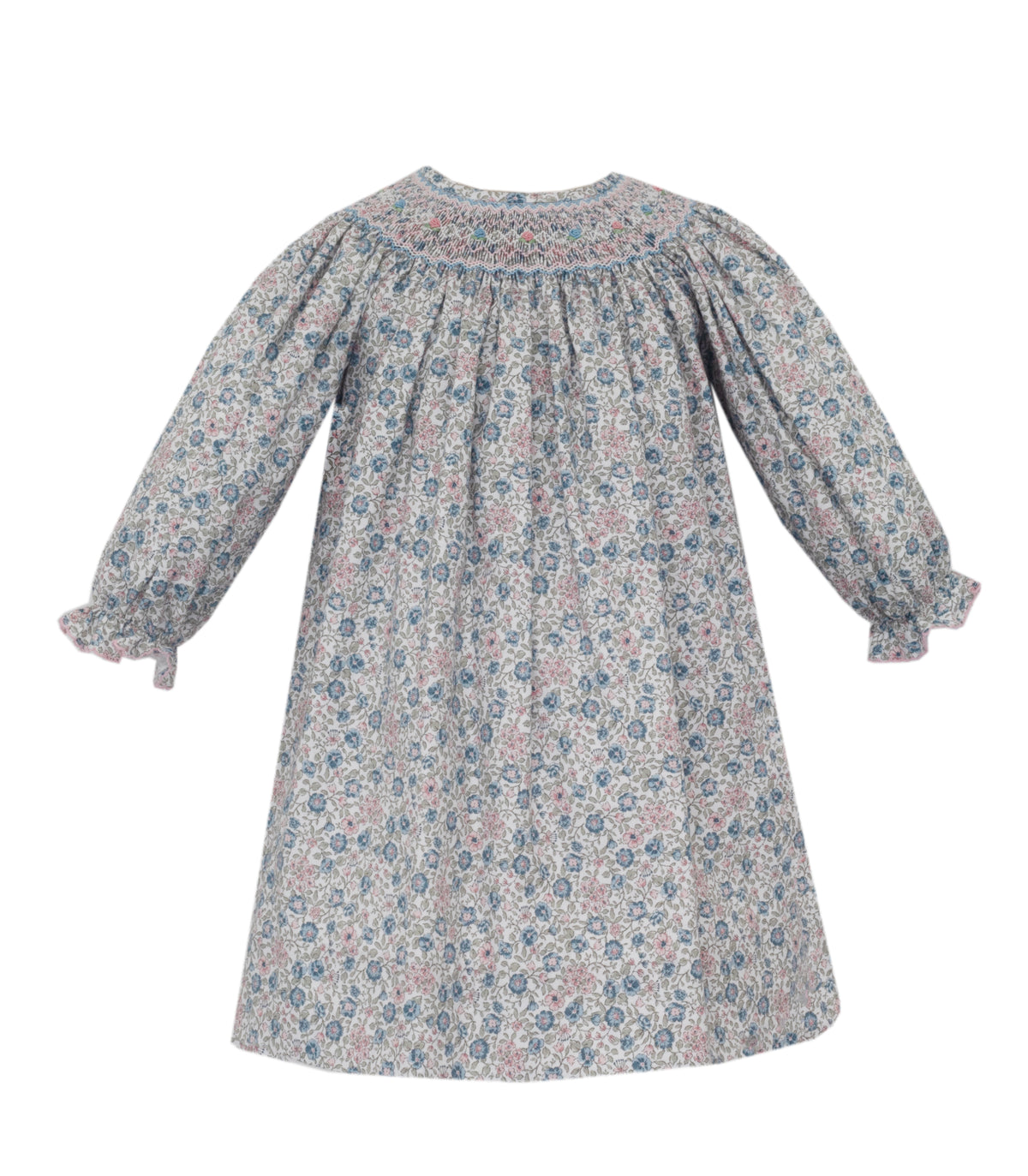 Florence LS Bishop - Pk./Bl. Floral