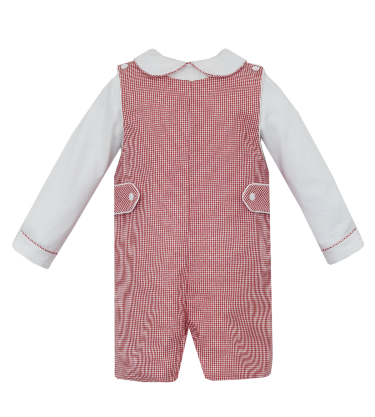 Red Gingham Jon Jon & Shirt Set