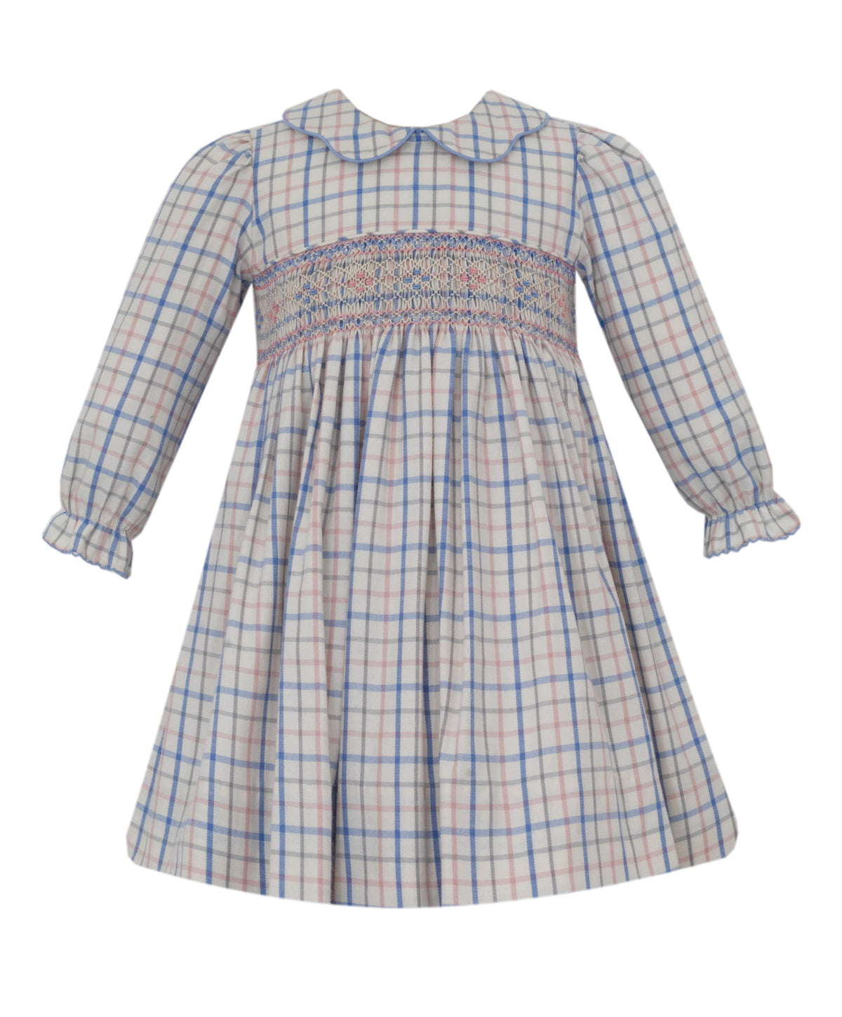 Lucia LS Float Dress - Pink/Blue Plaid