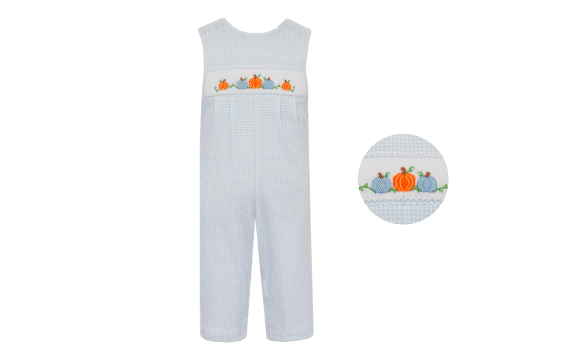 Pumpkin Smocked Jon Jon - LB