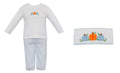 Boy's Pumpkin Smocked Pant Set - LB