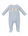 Smocked Rocking Horse Footie - LB
