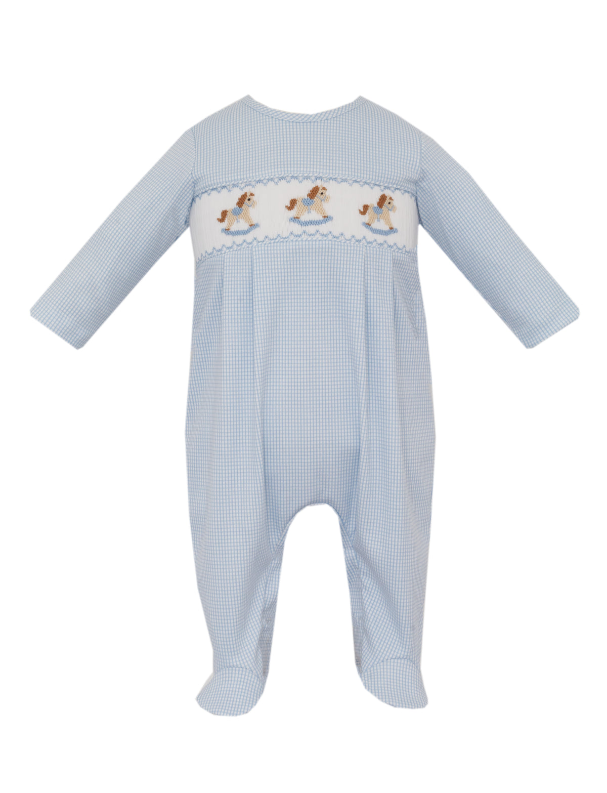 Smocked Rocking Horse Footie - LB