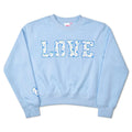 Blue Floral Love Sweatshirt