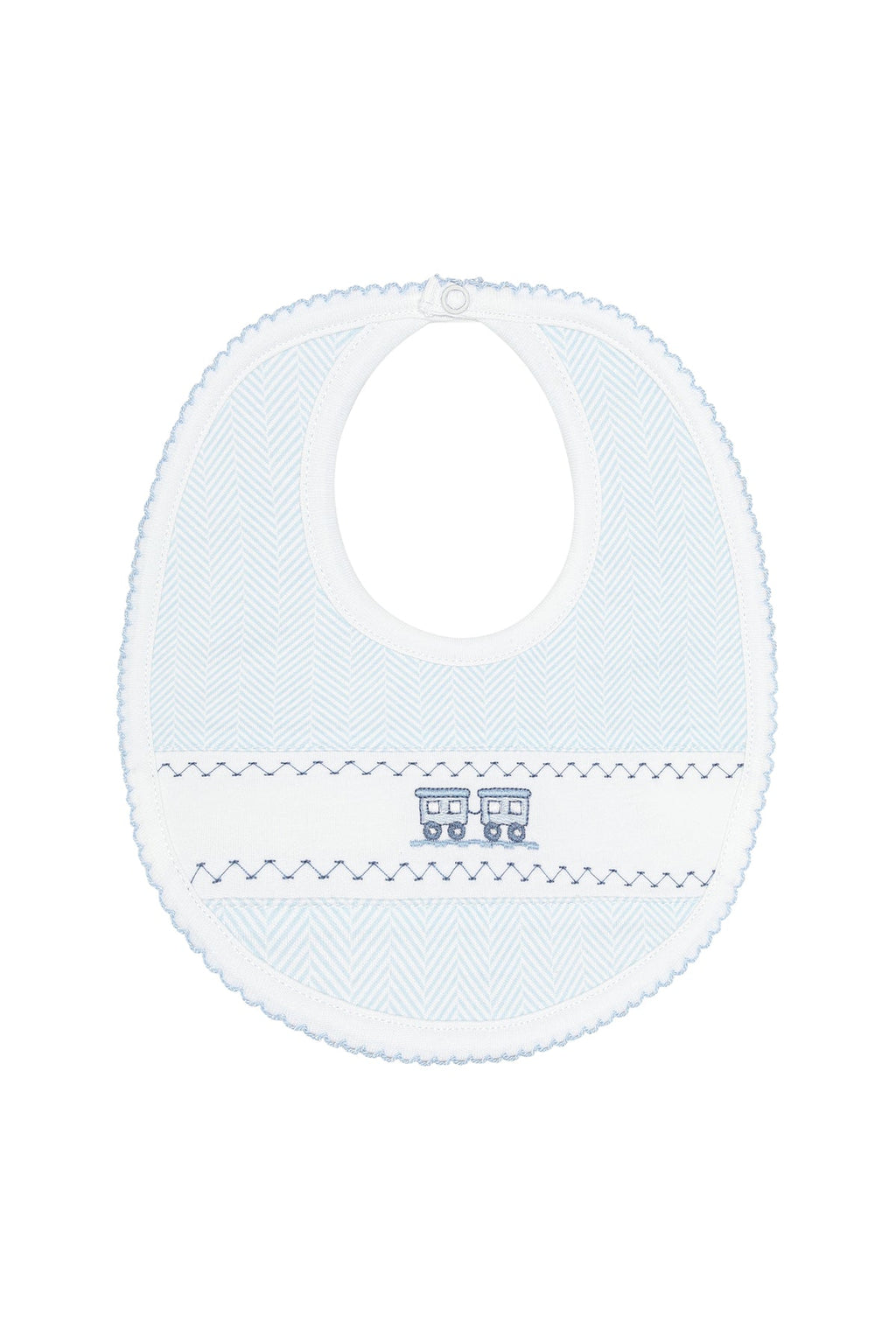 Herringbone Emb. Bib