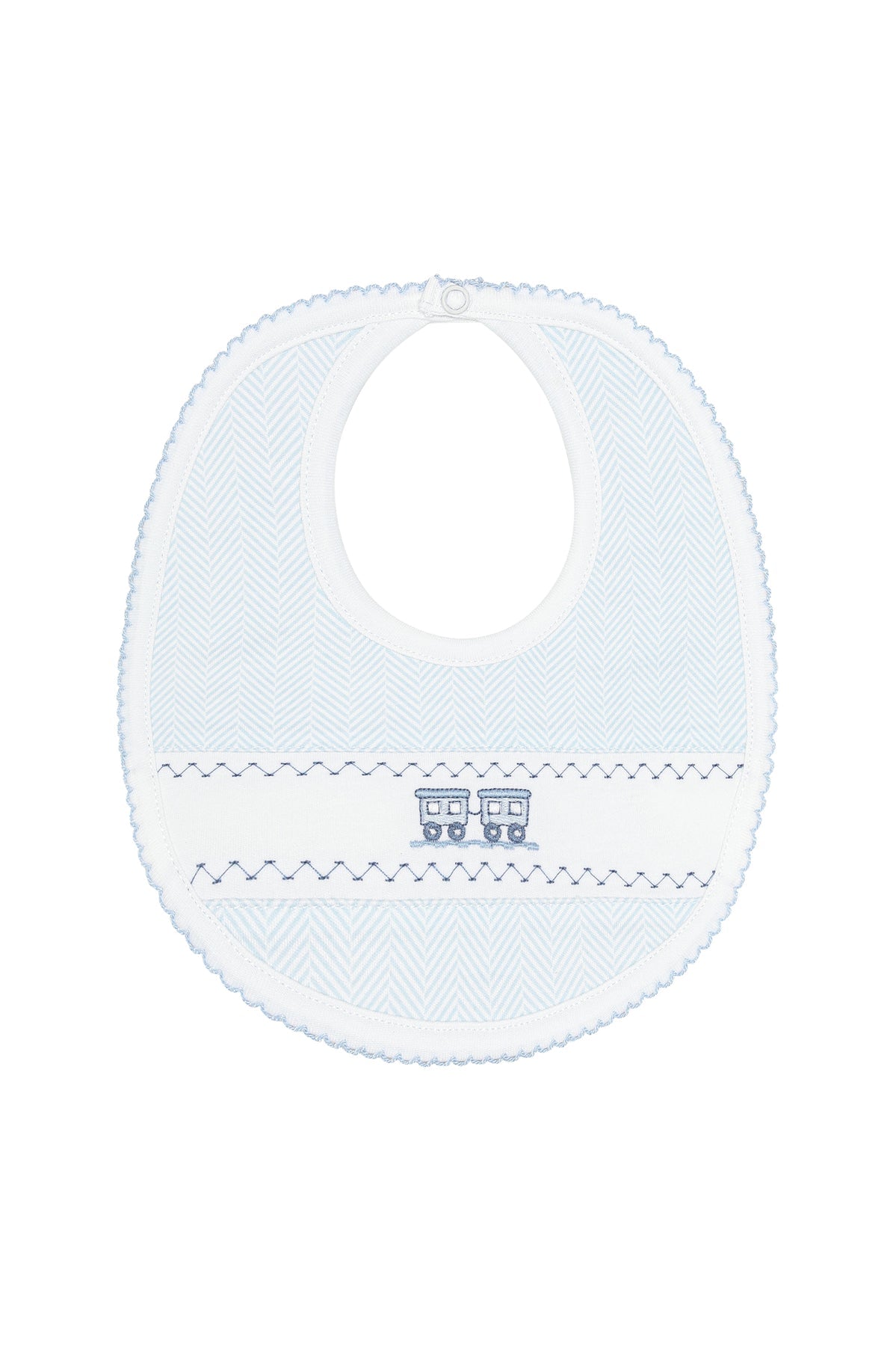 Herringbone Emb. Bib