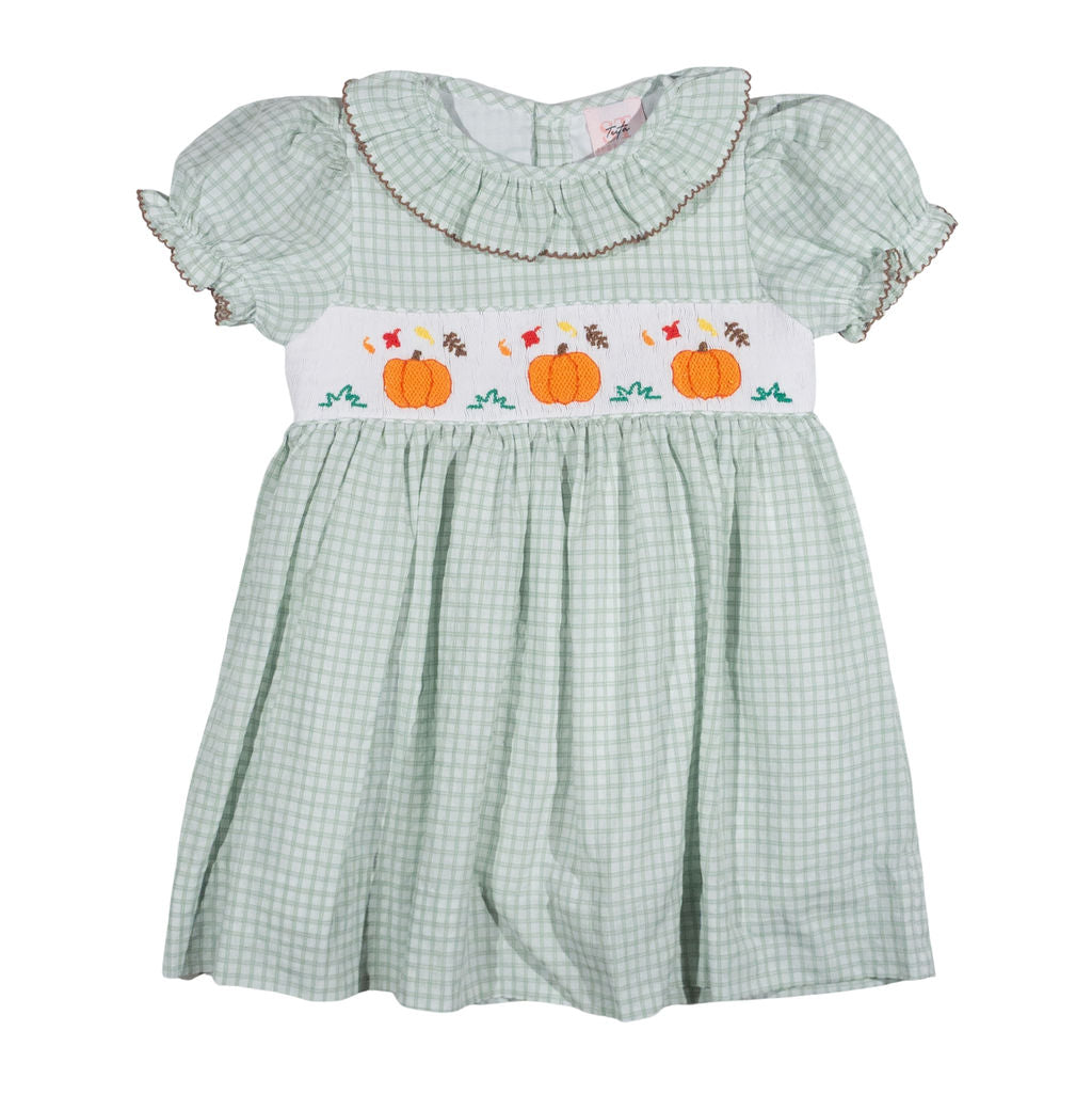 Kate Smocked Dress - Leaves