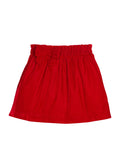 Paperbag Bow Skirt - Red Velvet
