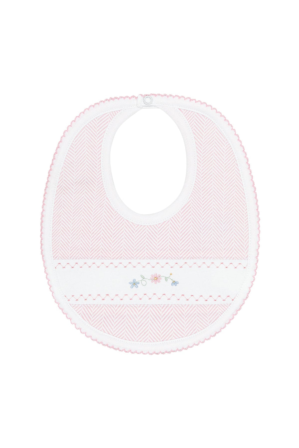 Herringbone Emb. Bib