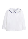 Piped Peter Pan - Navy
