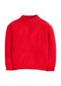 Quarter Zip Sweater - Red