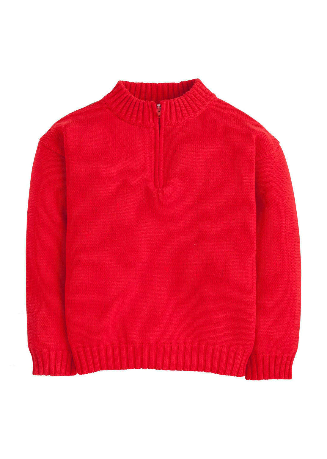 Quarter Zip Sweater - Red