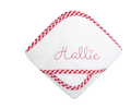 Hooded Towel - Red Check