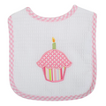 Applique Bib - Pink Cupcake