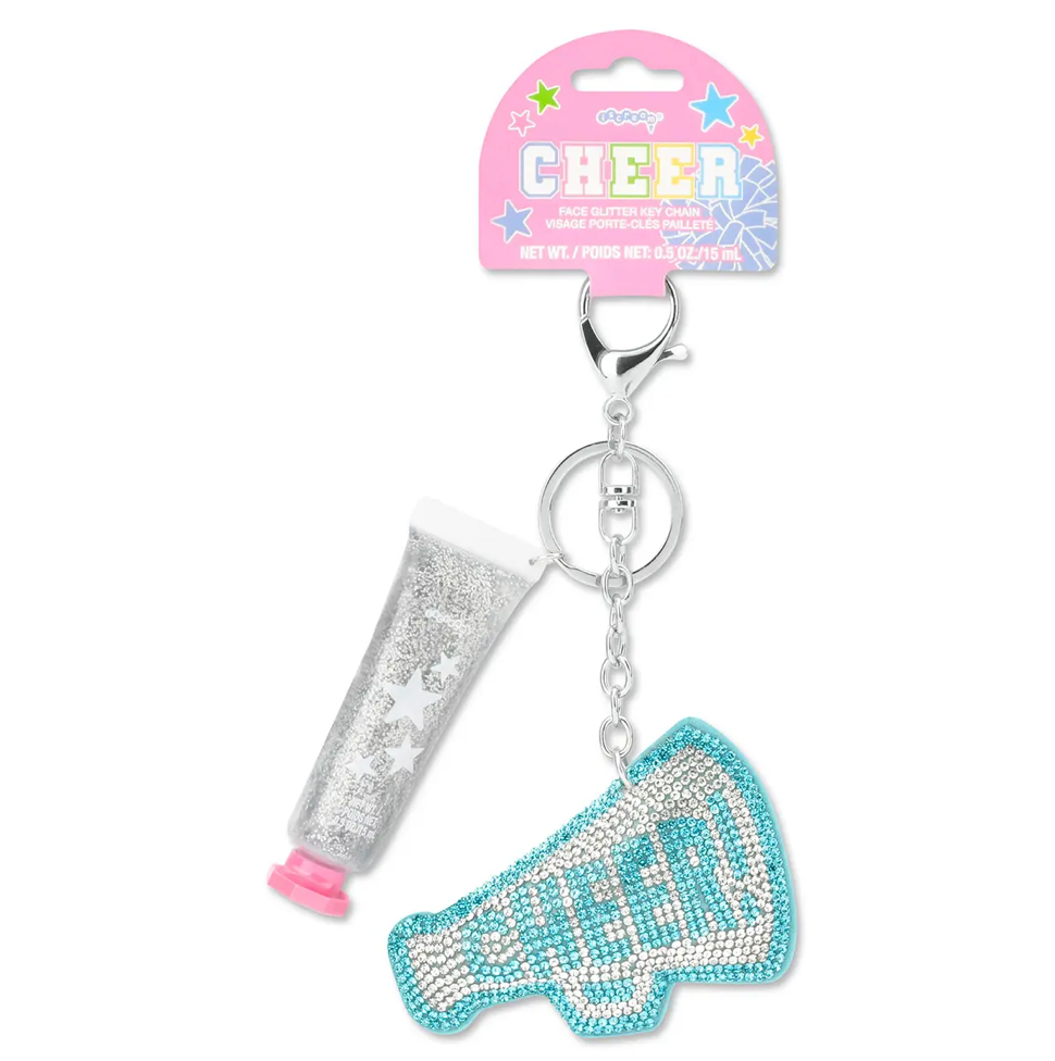 Cheer Face Glitter & Key Chain Set