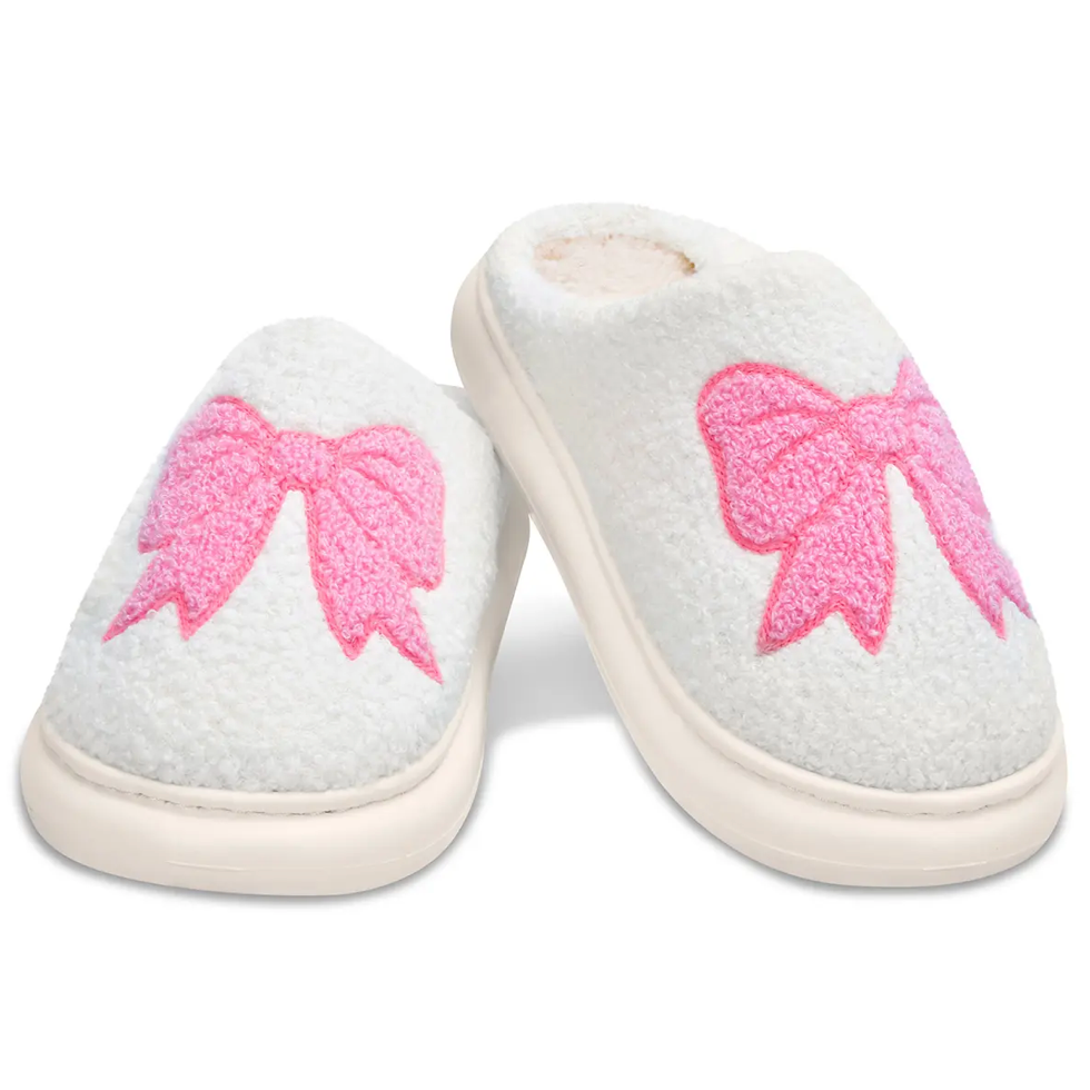 Cozy Bow Slippers