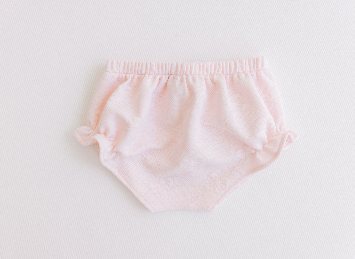Diaper Cover - Pk. Jacquard Bows