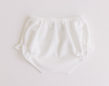 Diaper Cover - White Jacquard Bows