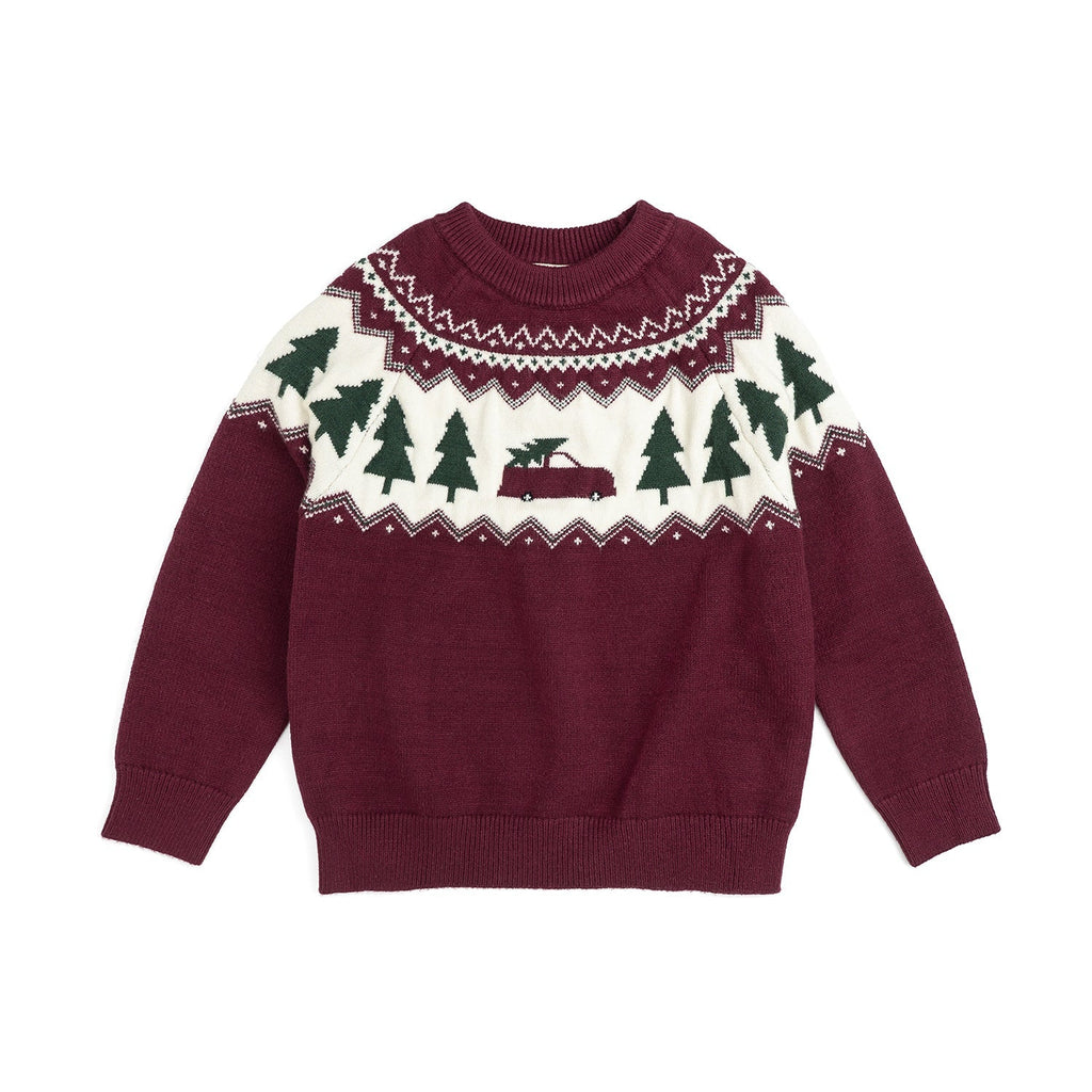 Christmas Truck Fair Isle Sweater