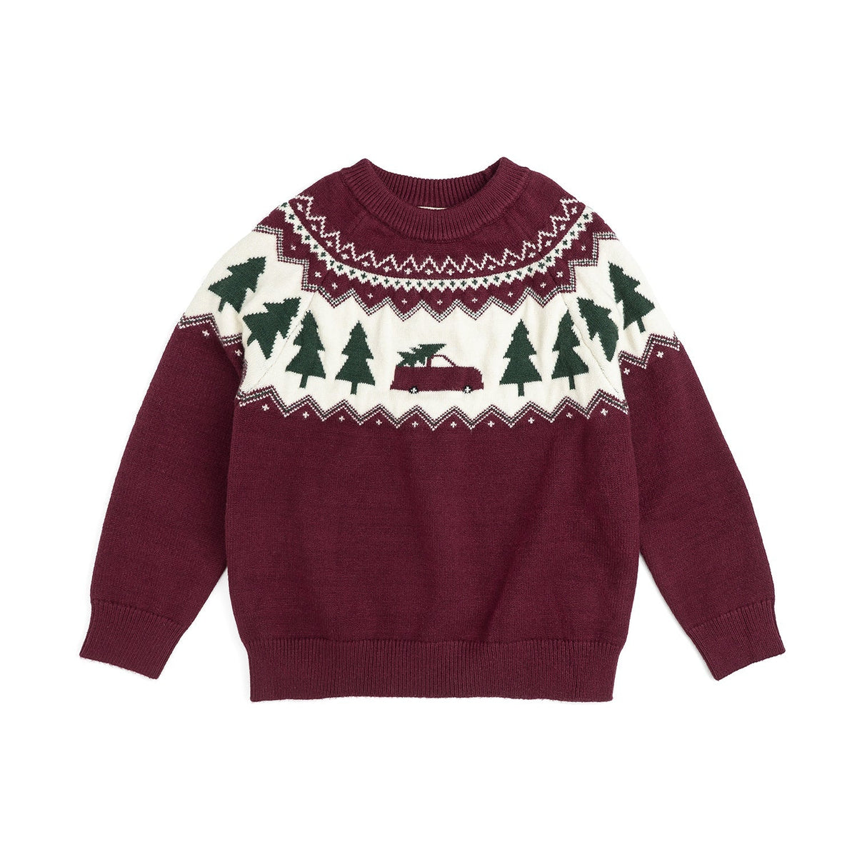 Christmas Truck Fair Isle Sweater