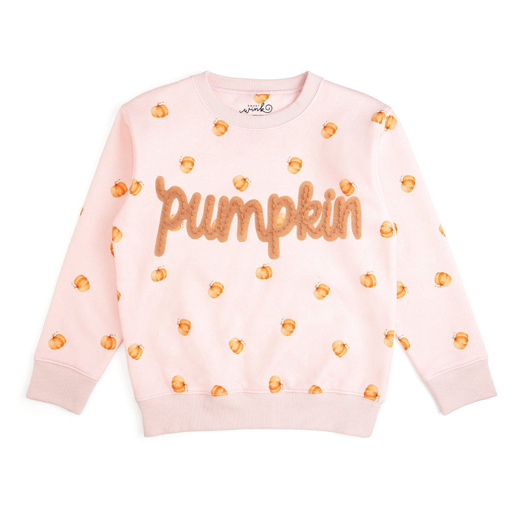 Pumpkin Stitch Patch Sweatshirt