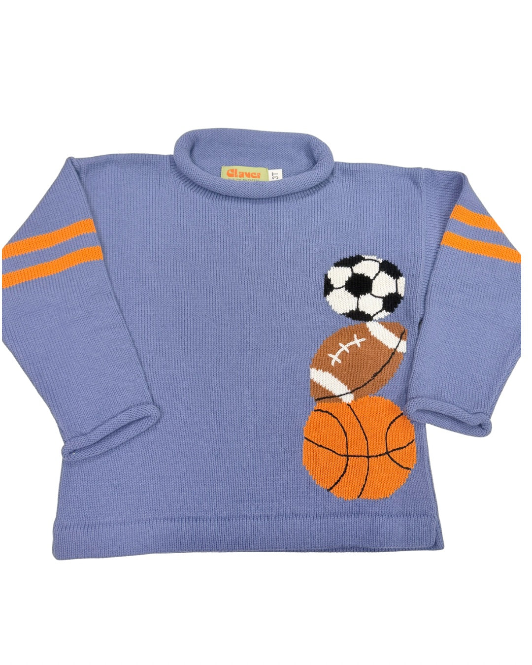 Sports Roll Neck - Steel Blue