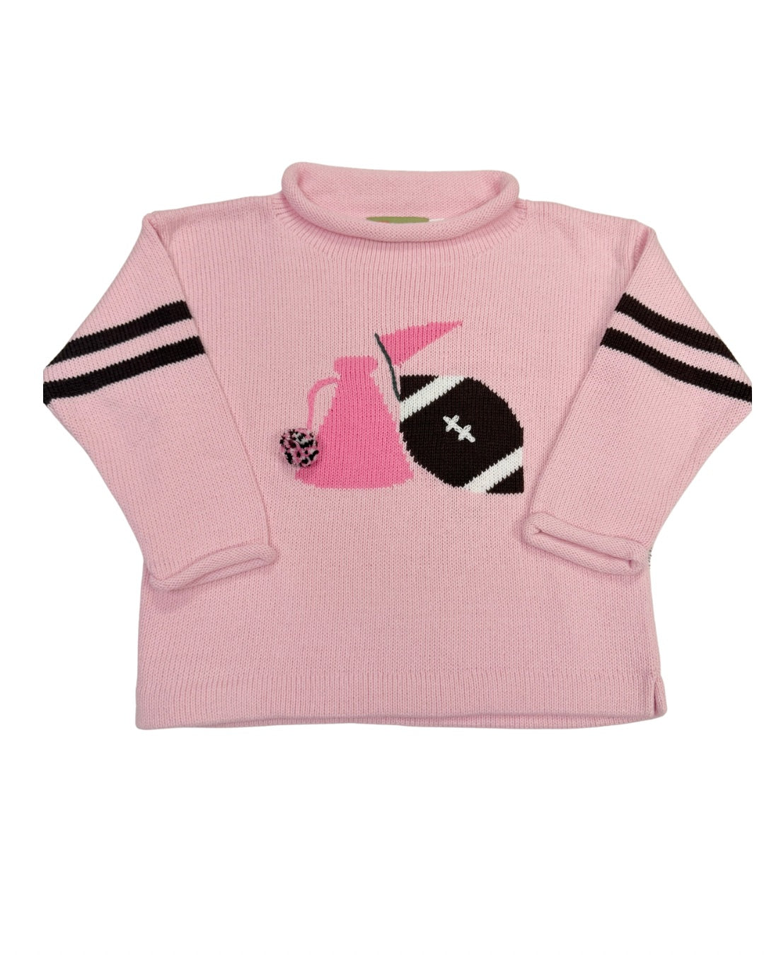 Football & Megaphone Roll Neck