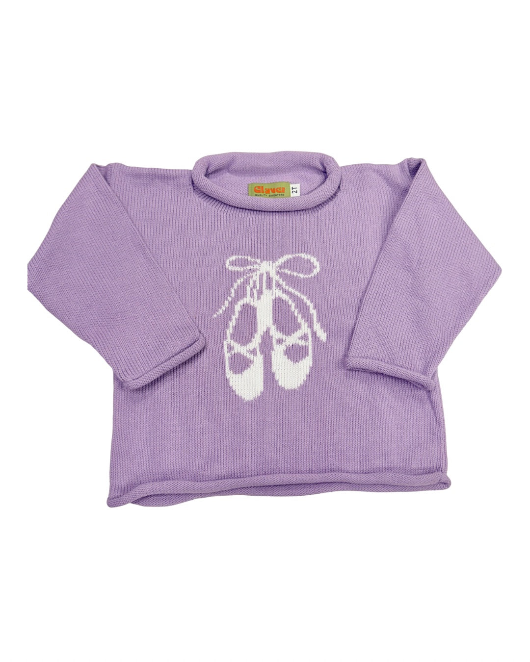 Ballet Slippers Roll Neck - Lavender