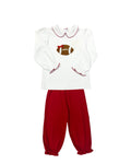 Girl's Football Bloomer Set - White/Red