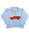 Fire Truck Roll Neck - Chambray