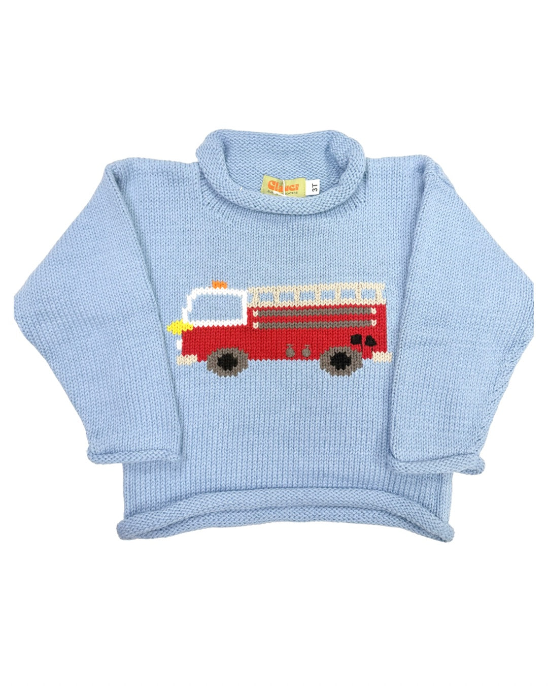 Fire Truck Roll Neck - Chambray