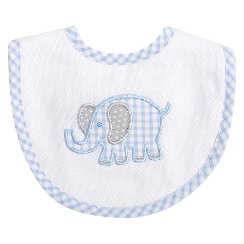 Medium Bib - Blue Elephant