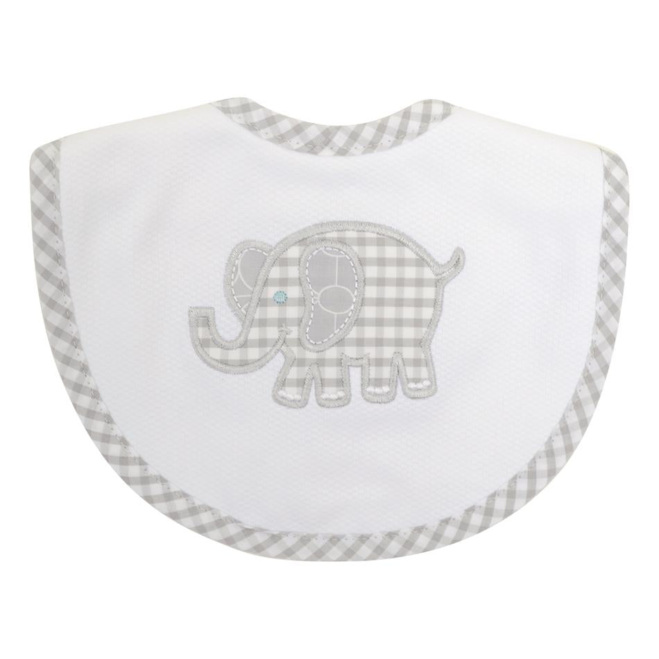Medium Bib - Gray Elephant