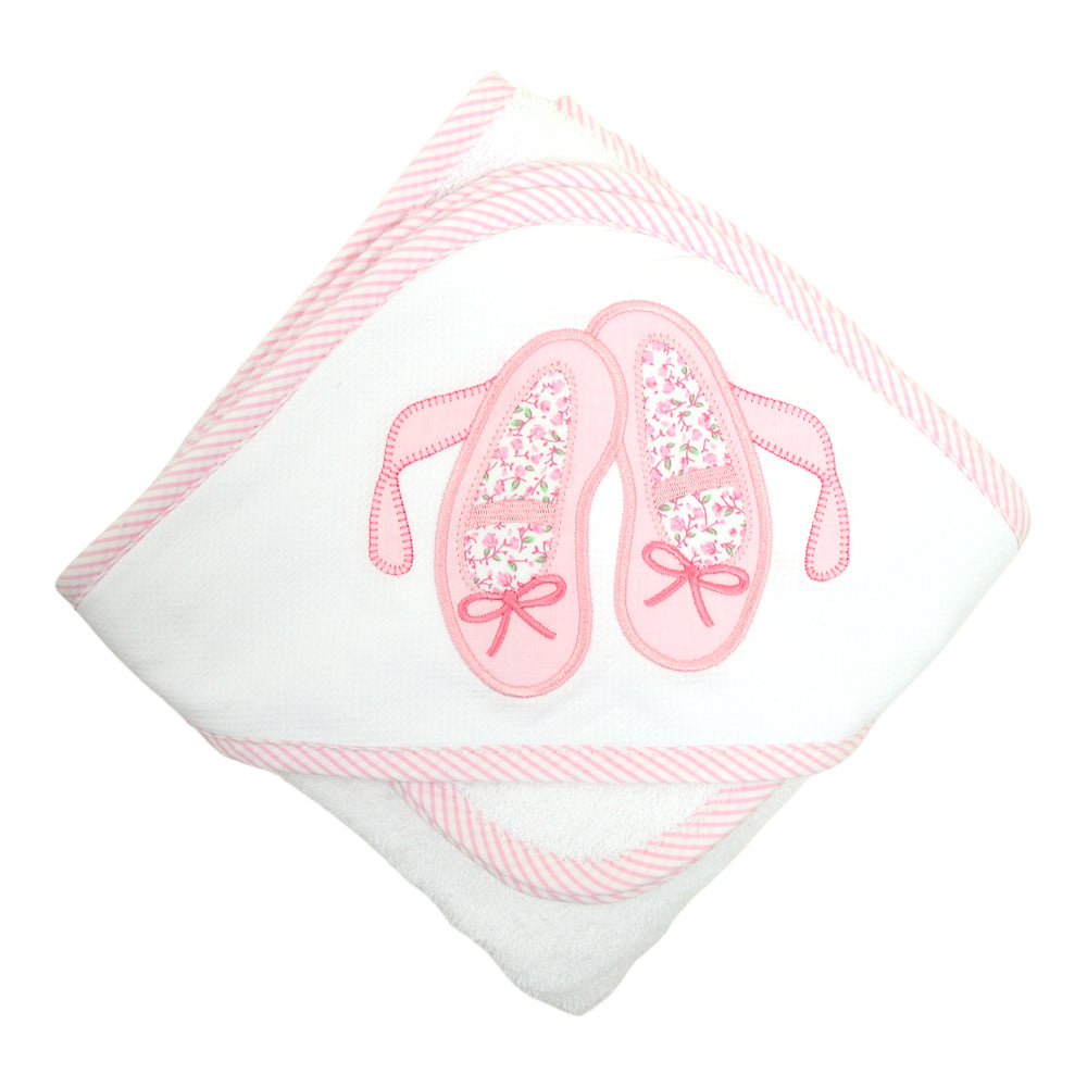 Box Hooded Towel - Ballet Slipper