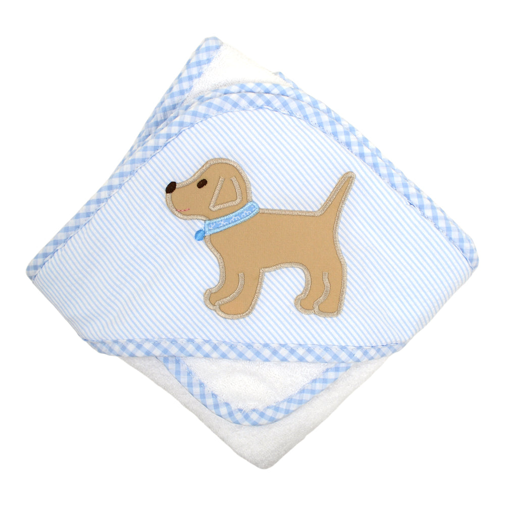 Box Hooded Towel - Blue Lab