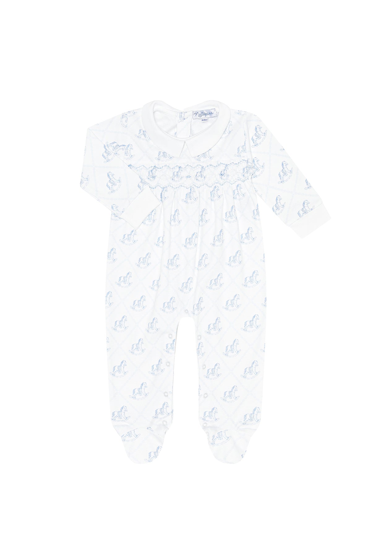 Smocked Rocking Horse Footie - LB