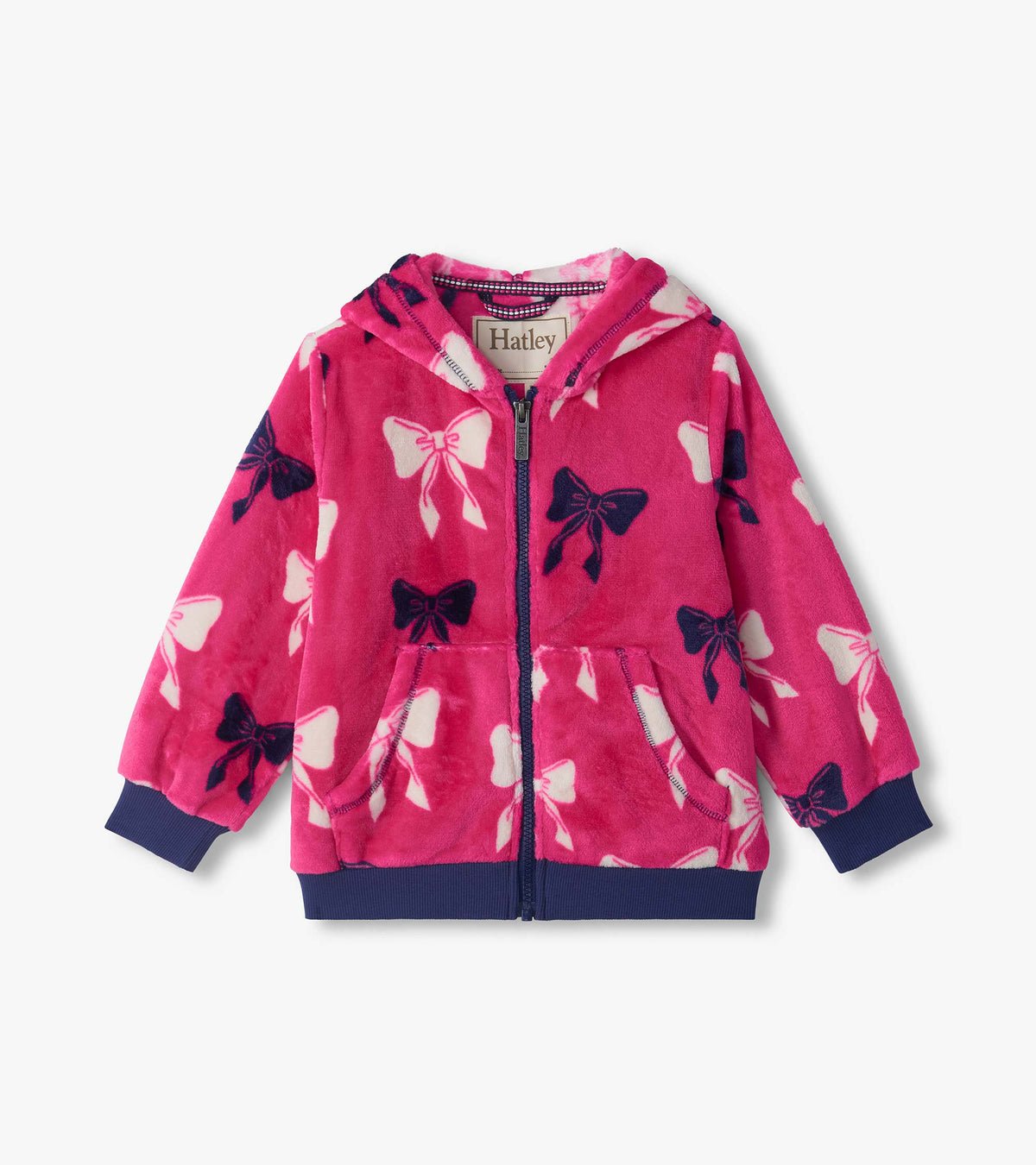 Big Bows Fleece Zip Up