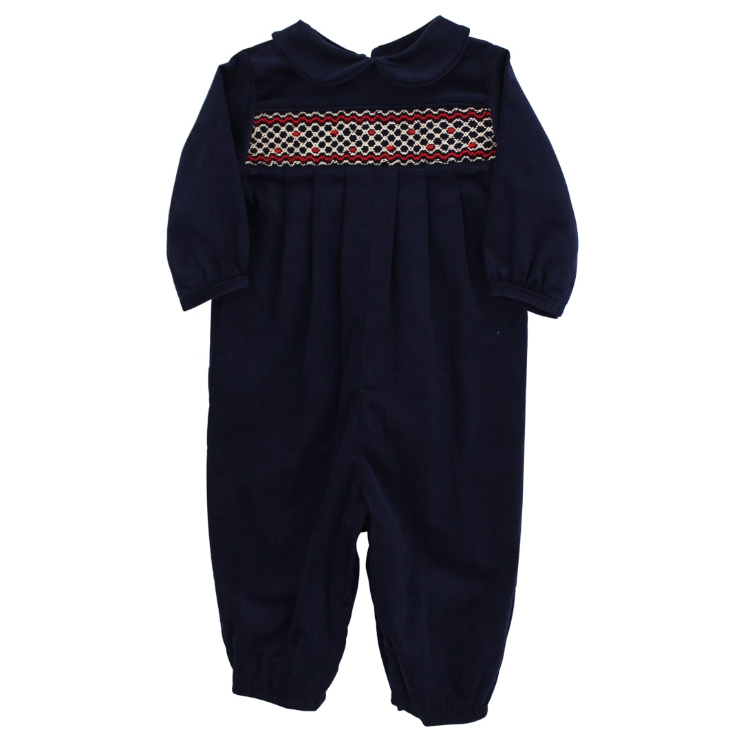 Boy's Navy Cord. Long Bubble