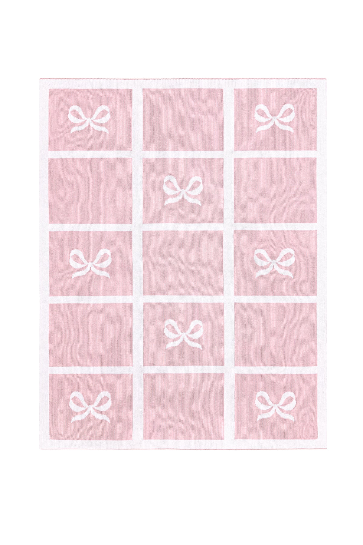 Charming Bow Knit Blanket