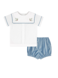 Christian Bloomer Set - Blue Velvet