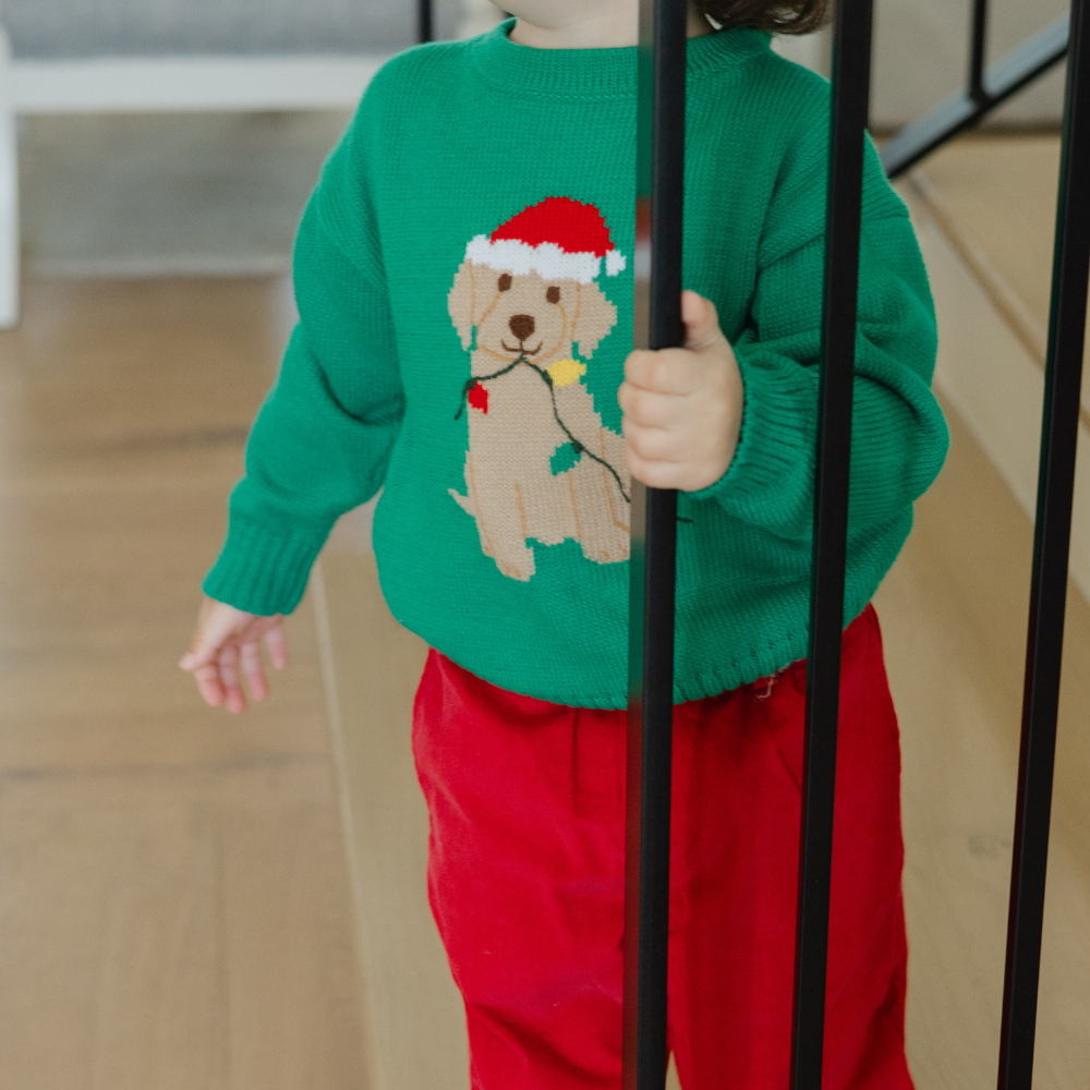 Christmas Lab Crewneck Sweaters