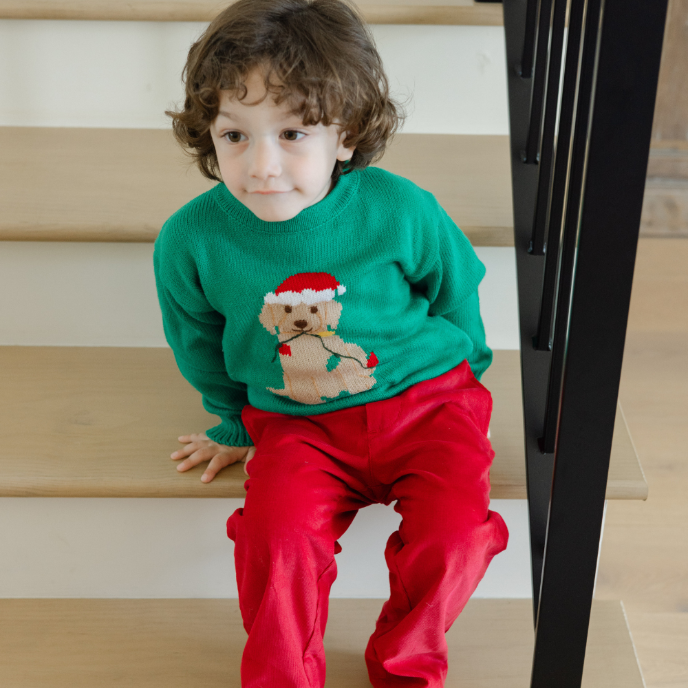Christmas Lab Crewneck Sweaters