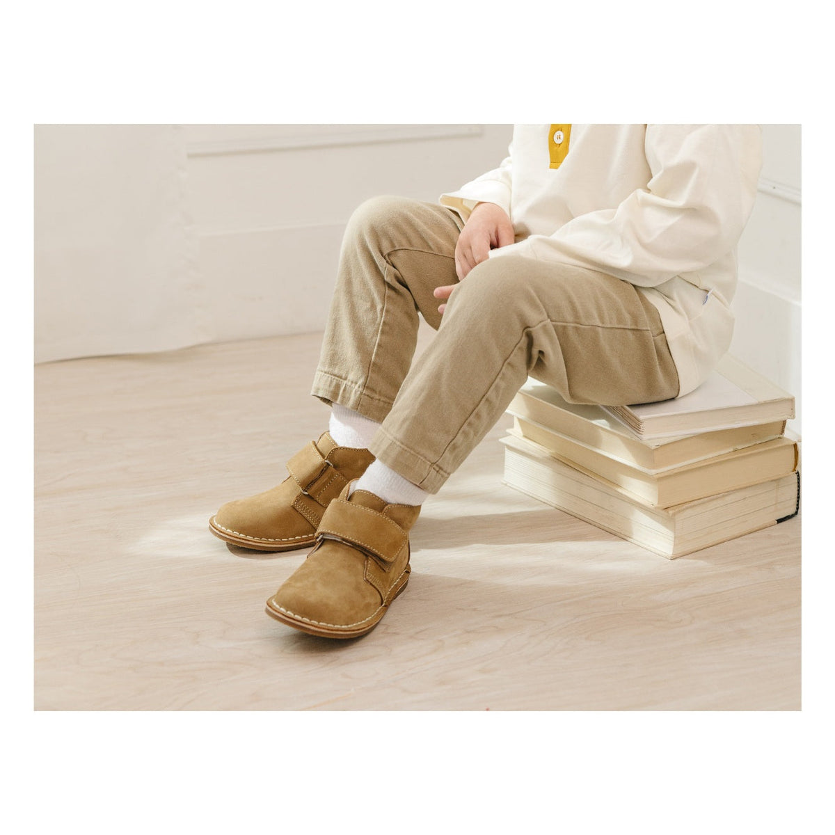 Emmett Velcro Bootie - Khaki