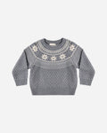 Fair Isle Sweater || Slate