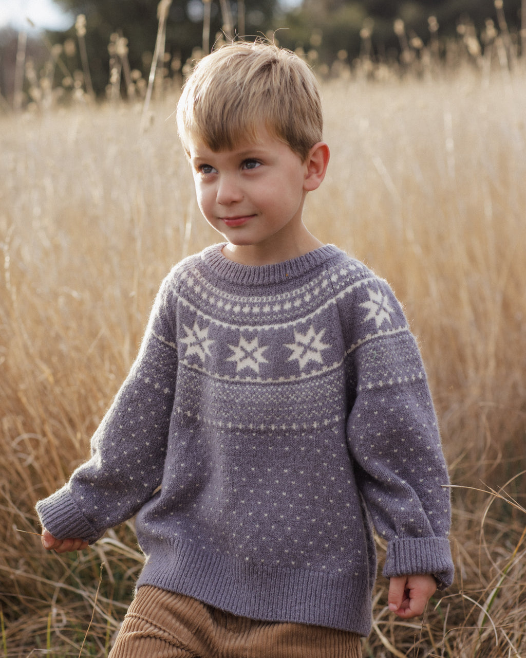 Fair Isle Sweater || Slate