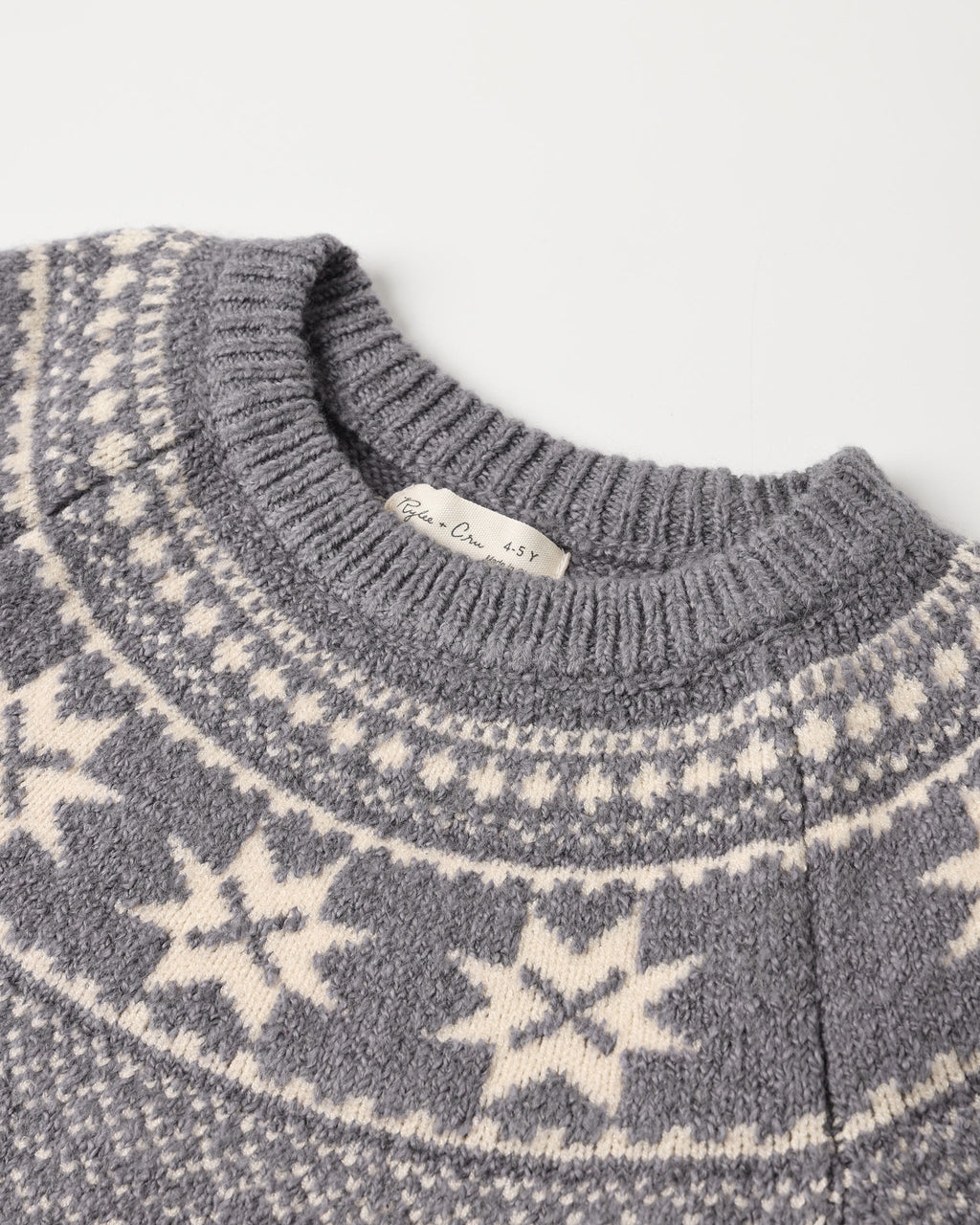 Fair Isle Sweater || Slate