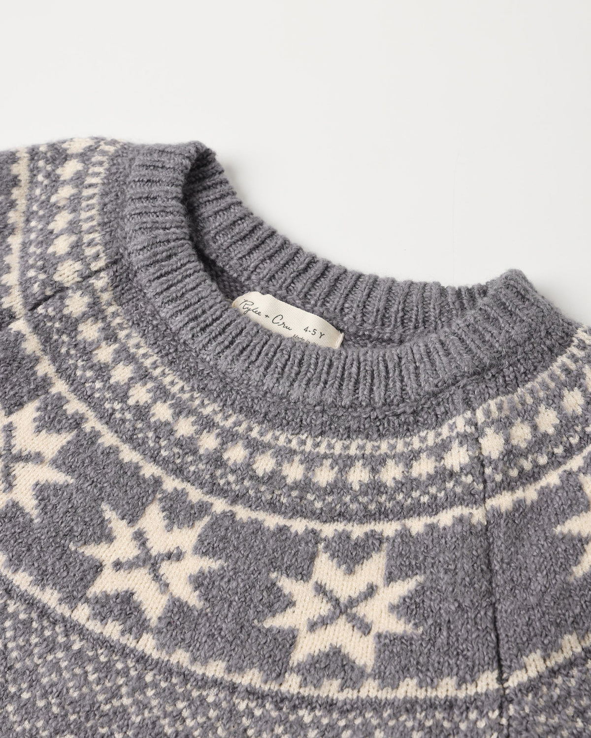 Fair Isle Sweater || Slate