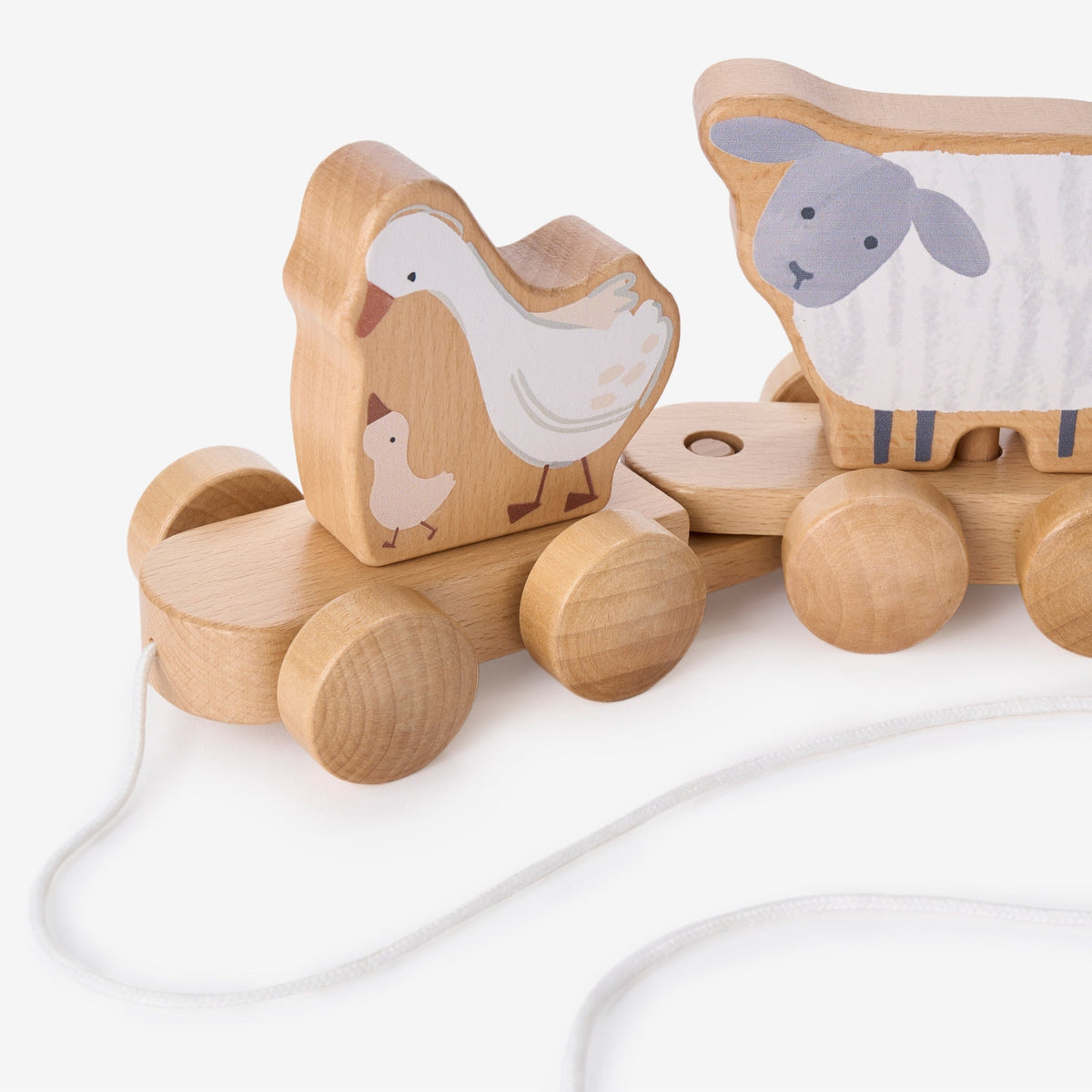 Wooden Pull Toy - Farm Animals