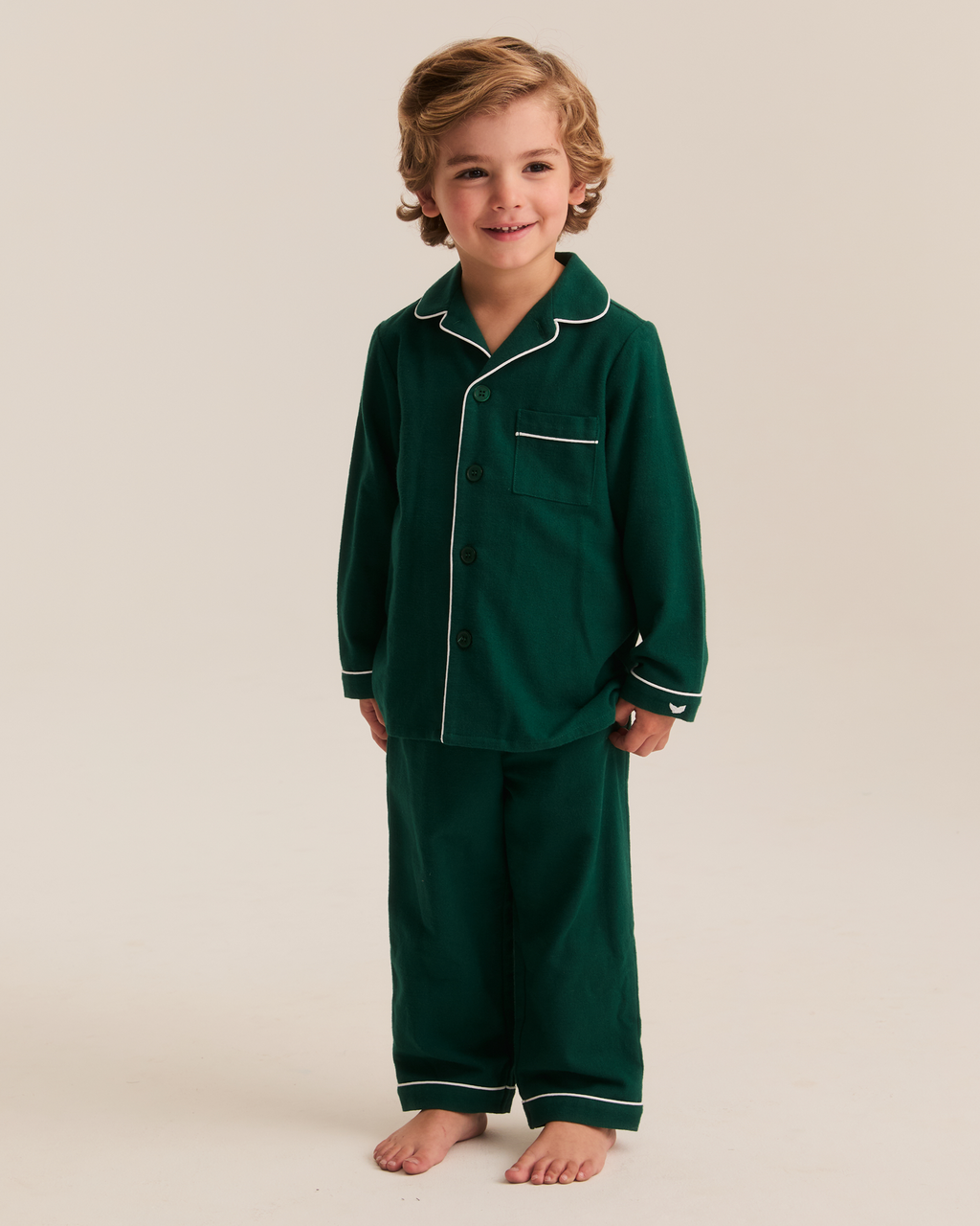 Flannel PJ Set - Hunter Green